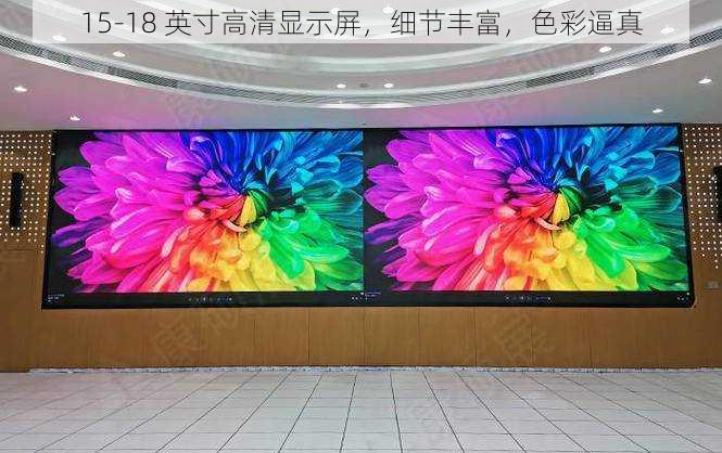 15-18 英寸高清显示屏,细节丰富,色彩逼真