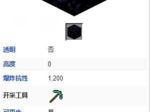 探寻神秘之石：我的世界发光的黑曜石属性解析与用途揭秘