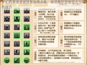 梦幻西游凌波城技能运用攻略：实战解析技能组合与操作技巧