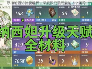 原神纳西达技能解析：深度探究草元素纳术之奥秘