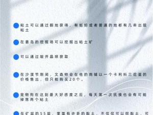 星露谷物语探秘：黏土资源获取全攻略