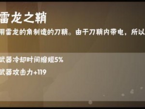 忍者必须死3雷龙之鞘全面解析：合成价值及性能评估