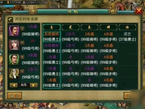 帝王三国后期高效练将攻略：策略布局与技巧提升秘籍