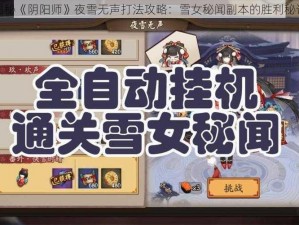 揭秘《阴阳师》夜雪无声打法攻略：雪女秘闻副本的胜利秘诀