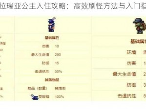 泰拉瑞亚公主入住攻略：高效刷怪方法与入门指南