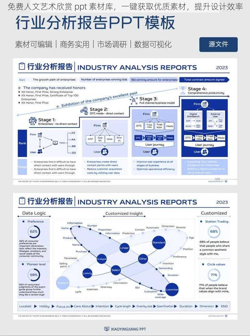 免费人文艺术欣赏 ppt 素材库，一键获取优质素材，提升设计效率