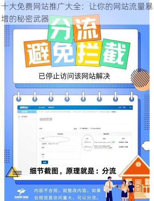 十大免费网站推广大全：让你的网站流量暴增的秘密武器