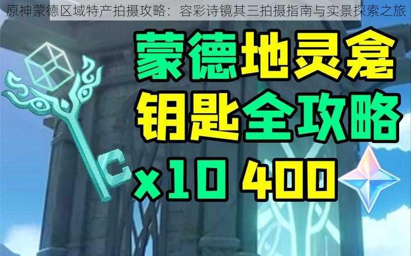 原神蒙德区域特产拍摄攻略：容彩诗镜其三拍摄指南与实景探索之旅