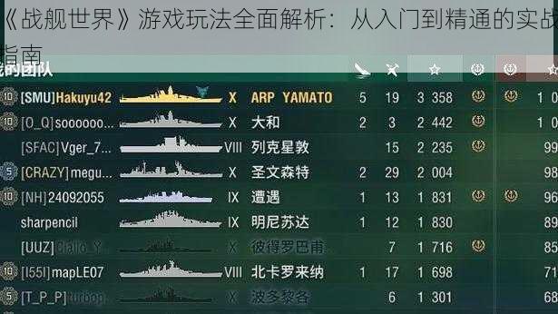 《战舰世界》游戏玩法全面解析：从入门到精通的实战指南