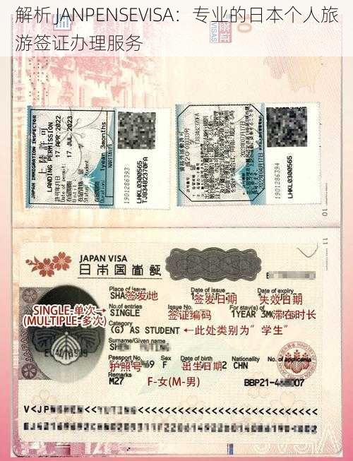 解析 JANPENSEVISA：专业的日本个人旅游签证办理服务