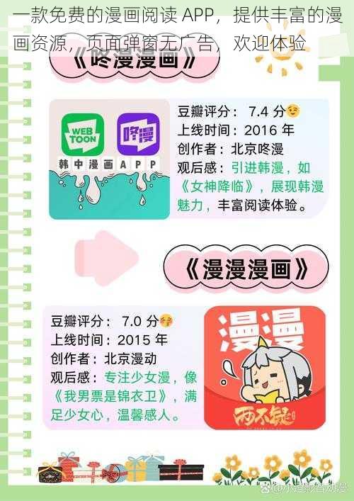 一款免费的漫画阅读 APP，提供丰富的漫画资源，页面弹窗无广告，欢迎体验