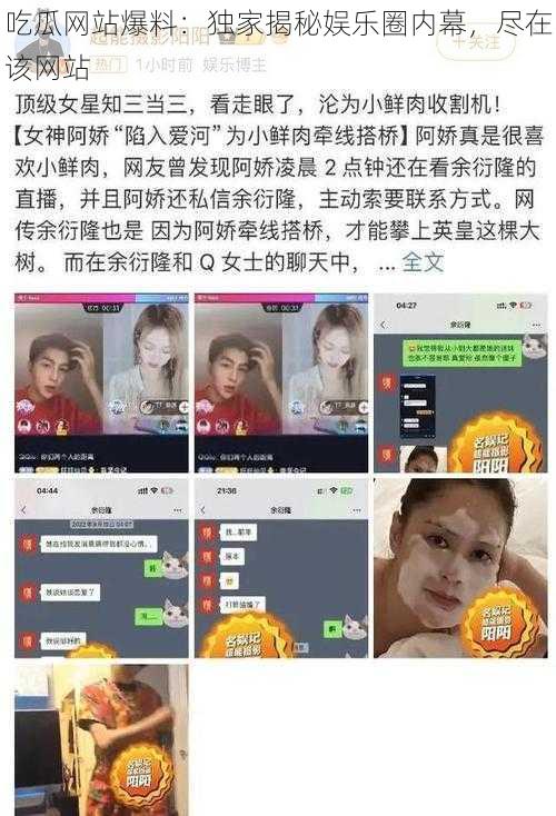 吃瓜网站爆料：独家揭秘娱乐圈内幕，尽在该网站