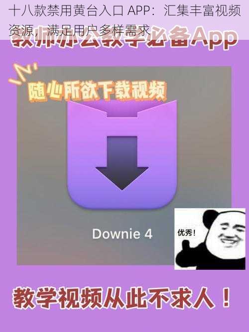 十八款禁用黄台入口 APP：汇集丰富视频资源，满足用户多样需求