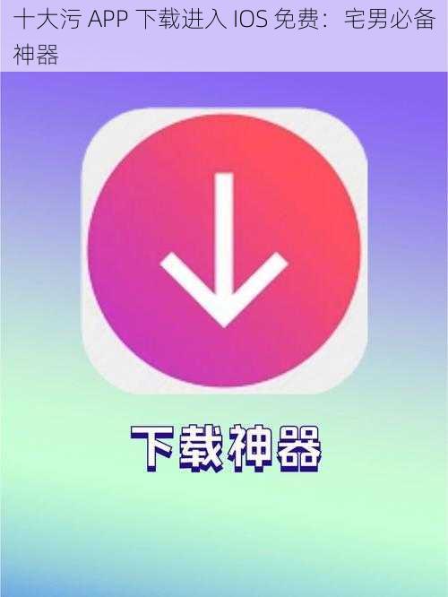 十大污 APP 下载进入 IOS 免费：宅男必备神器