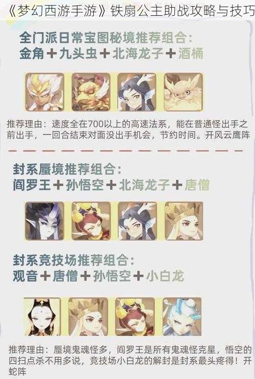 《梦幻西游手游》铁扇公主助战攻略与技巧