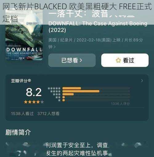 网飞新片BLACKED 欧美黑粗硬大 FREE正式定档