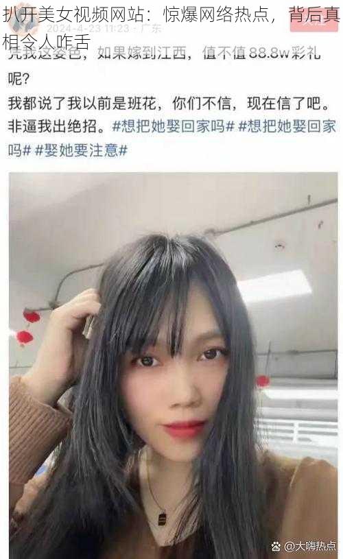 扒开美女视频网站：惊爆网络热点，背后真相令人咋舌