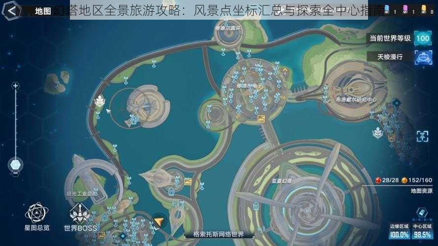 幻塔地区全景旅游攻略：风景点坐标汇总与探索全中心指南