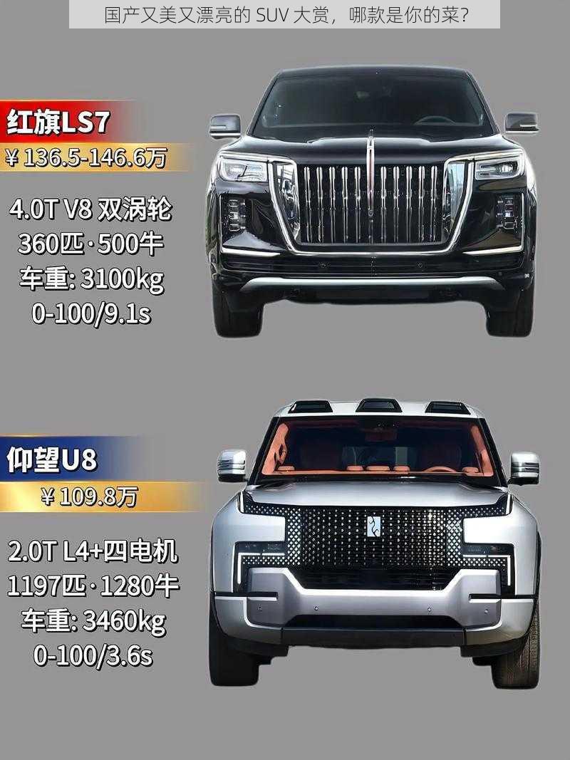 国产又美又漂亮的 SUV 大赏，哪款是你的菜？