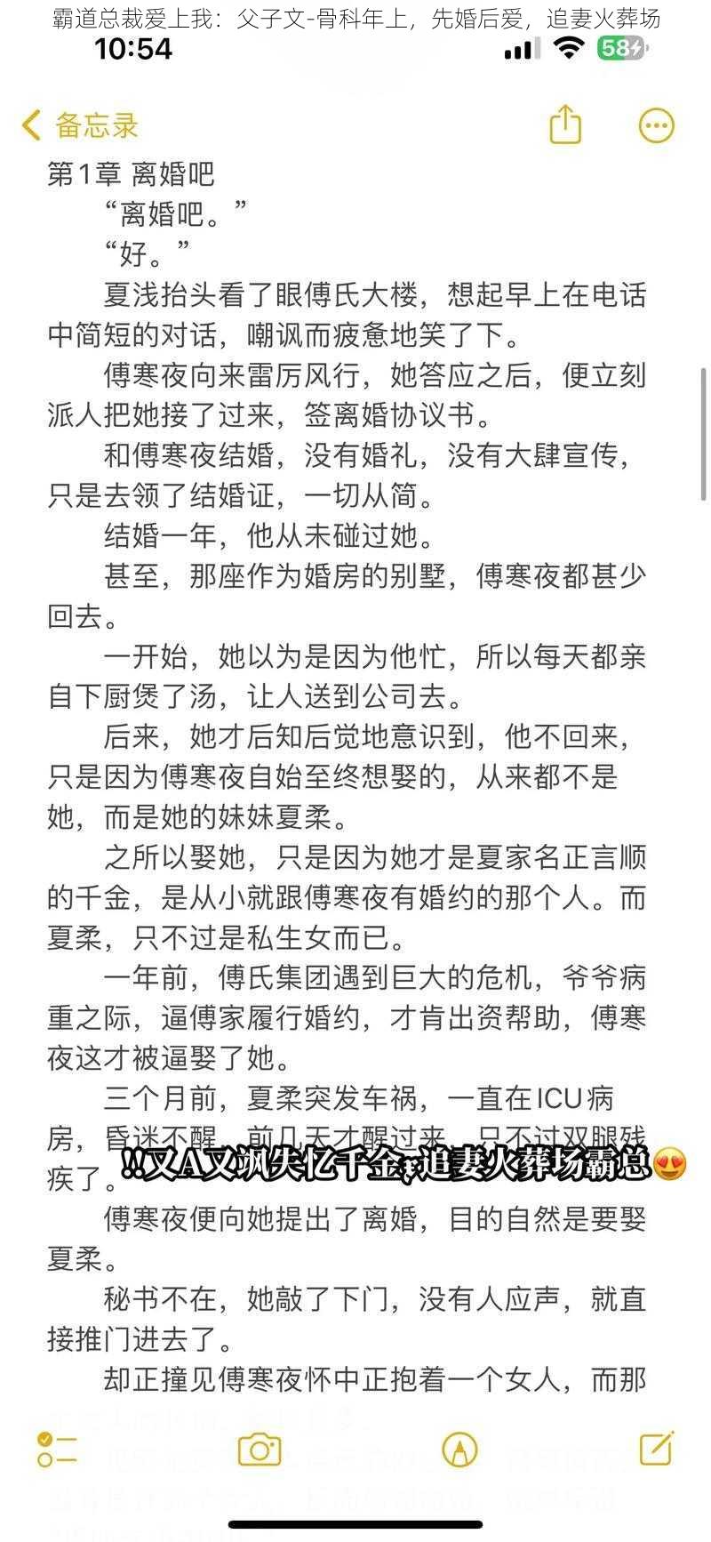 霸道总裁爱上我：父子文-骨科年上，先婚后爱，追妻火葬场