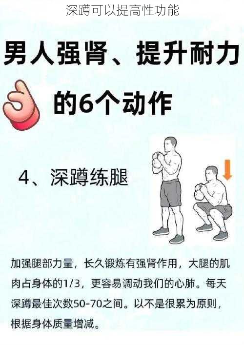 深蹲可以提高性功能