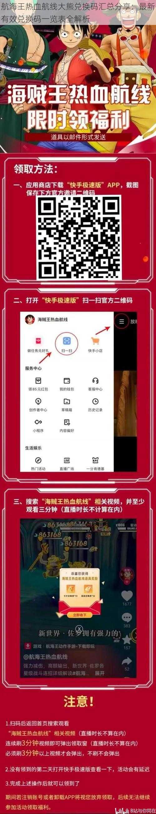 航海王热血航线大熊兑换码汇总分享：最新有效兑换码一览表全解析