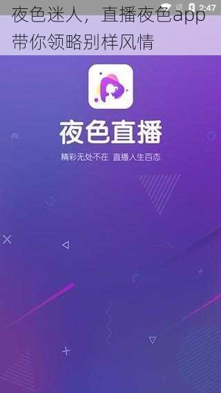 夜色迷人，直播夜色app 带你领略别样风情