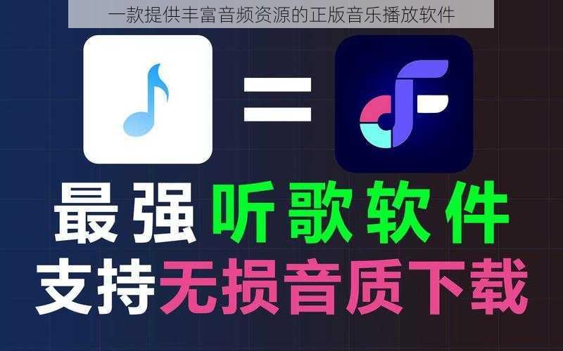 一款提供丰富音频资源的正版音乐播放软件