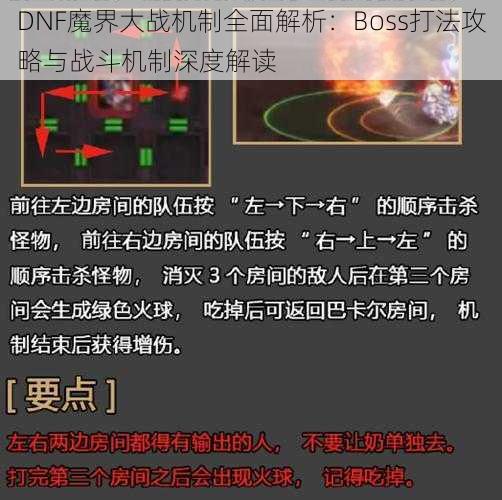 DNF魔界大战机制全面解析：Boss打法攻略与战斗机制深度解读