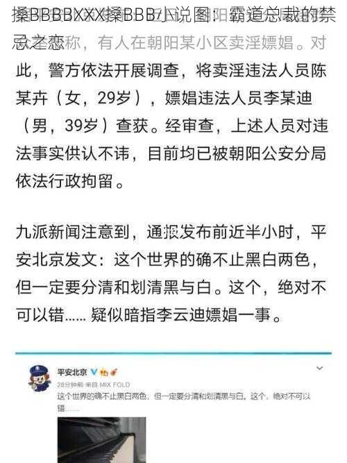 搡BBBBXXX搡BBB小说图：霸道总裁的禁忌之恋