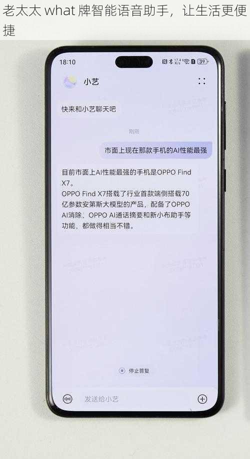 老太太 what 牌智能语音助手，让生活更便捷