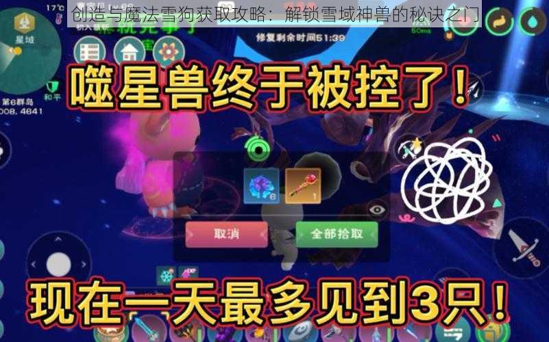 创造与魔法雪狗获取攻略：解锁雪域神兽的秘诀之门