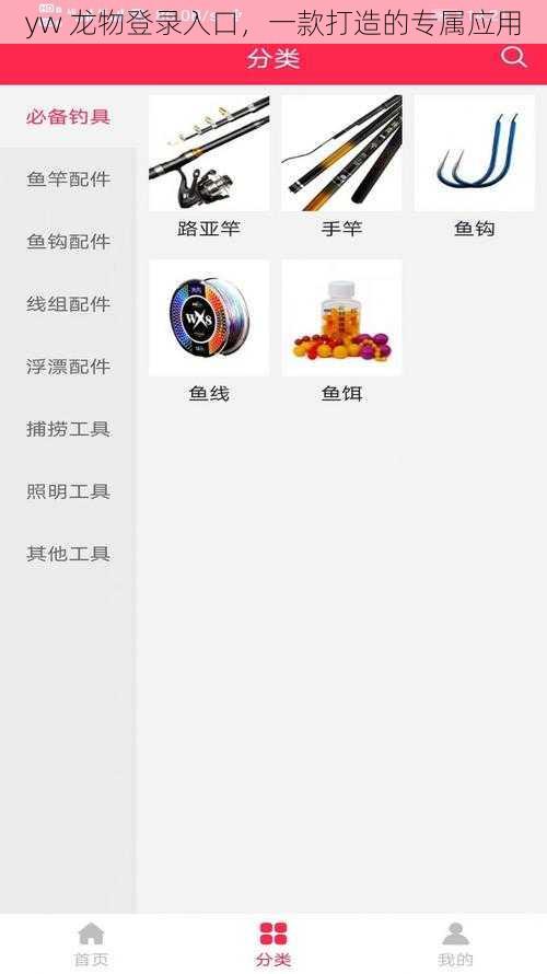 yw 龙物登录入口，一款打造的专属应用