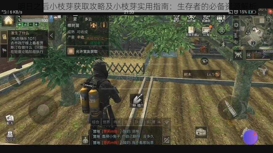 明日之后小枝芽获取攻略及小枝芽实用指南：生存者的必备资源解析