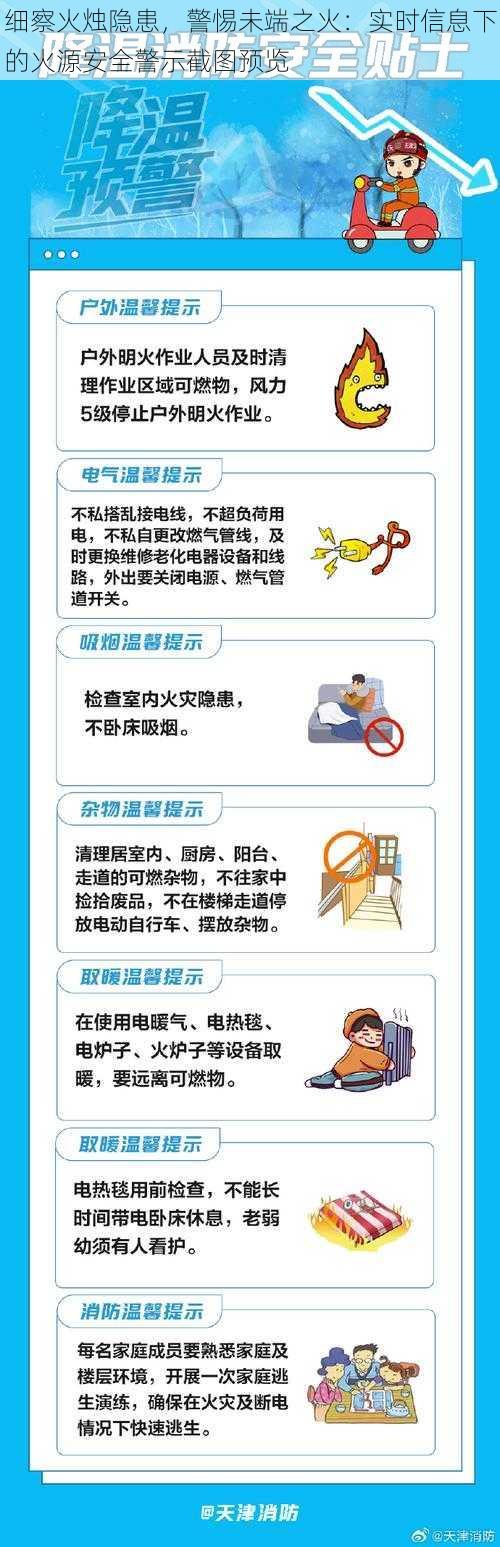 细察火烛隐患，警惕未端之火：实时信息下的火源安全警示截图预览