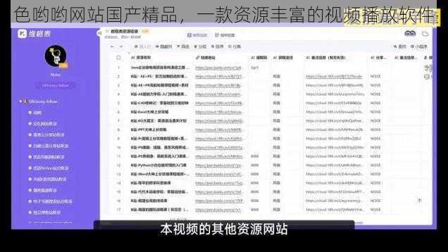 色哟哟网站国产精品，一款资源丰富的视频播放软件