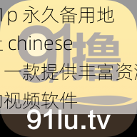 91p 永久备用地址 chinese，一款提供丰富资源的视频软件