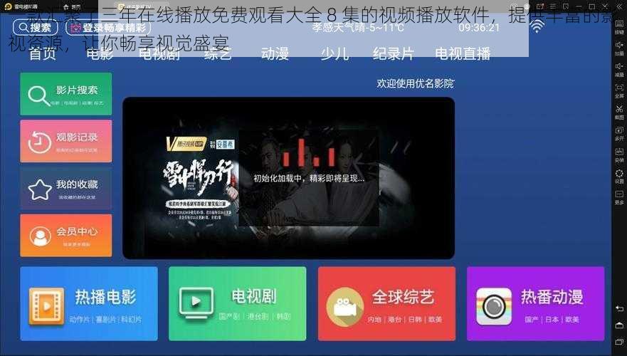 一款汇聚了三年在线播放免费观看大全 8 集的视频播放软件，提供丰富的影视资源，让你畅享视觉盛宴