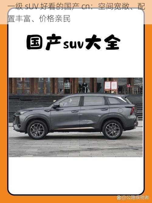 一级 sUV 好看的国产 cn：空间宽敞、配置丰富、价格亲民