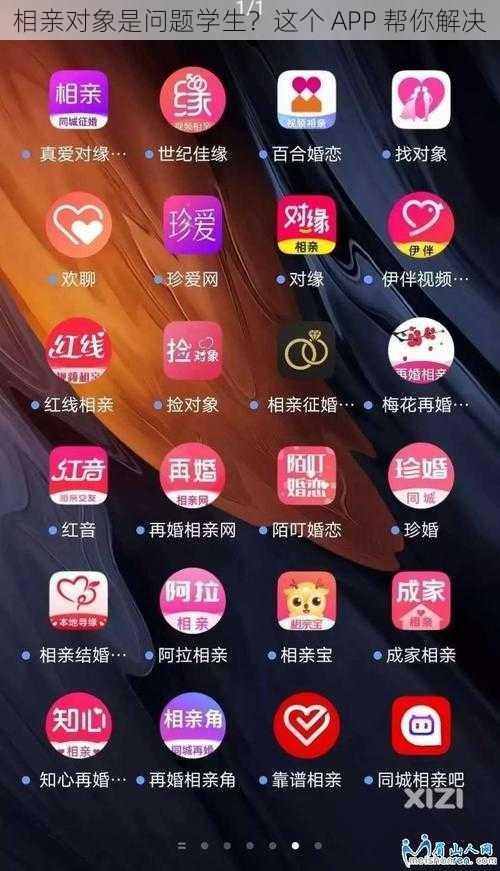 相亲对象是问题学生？这个 APP 帮你解决