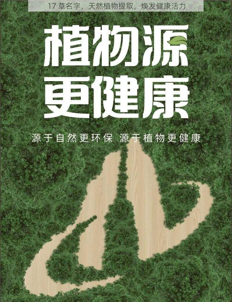 17 草名字，天然植物提取，焕发健康活力