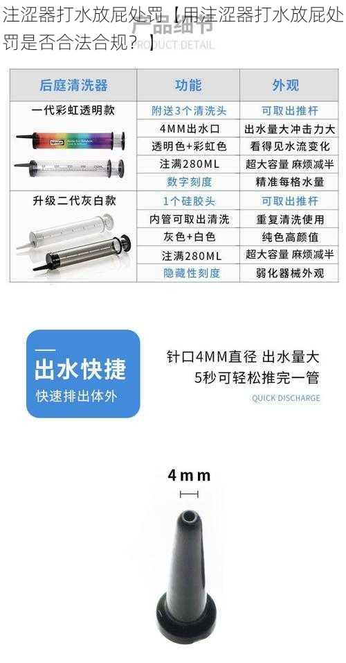 注涩器打水放屁处罚【用注涩器打水放屁处罚是否合法合规？】