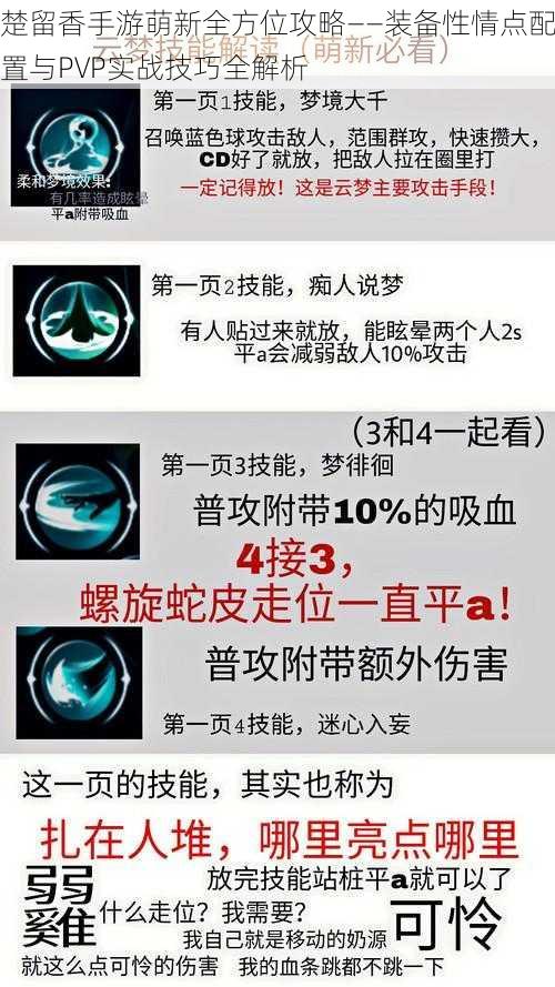 楚留香手游萌新全方位攻略——装备性情点配置与PVP实战技巧全解析