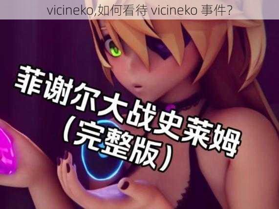 vicineko,如何看待 vicineko 事件？