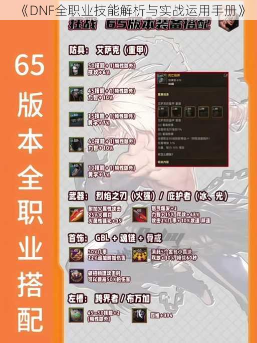 《DNF全职业技能解析与实战运用手册》