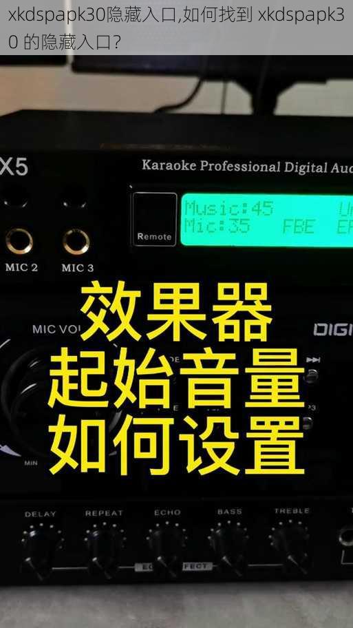 xkdspapk30隐藏入口,如何找到 xkdspapk30 的隐藏入口？