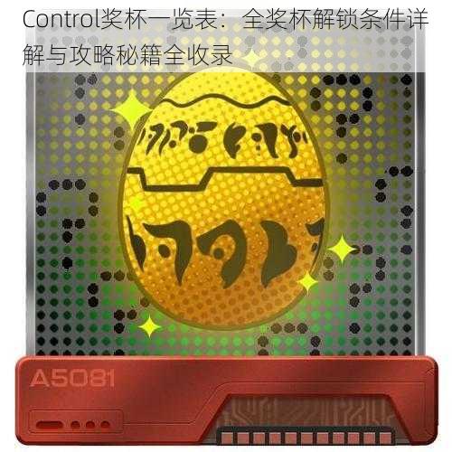 Control奖杯一览表：全奖杯解锁条件详解与攻略秘籍全收录