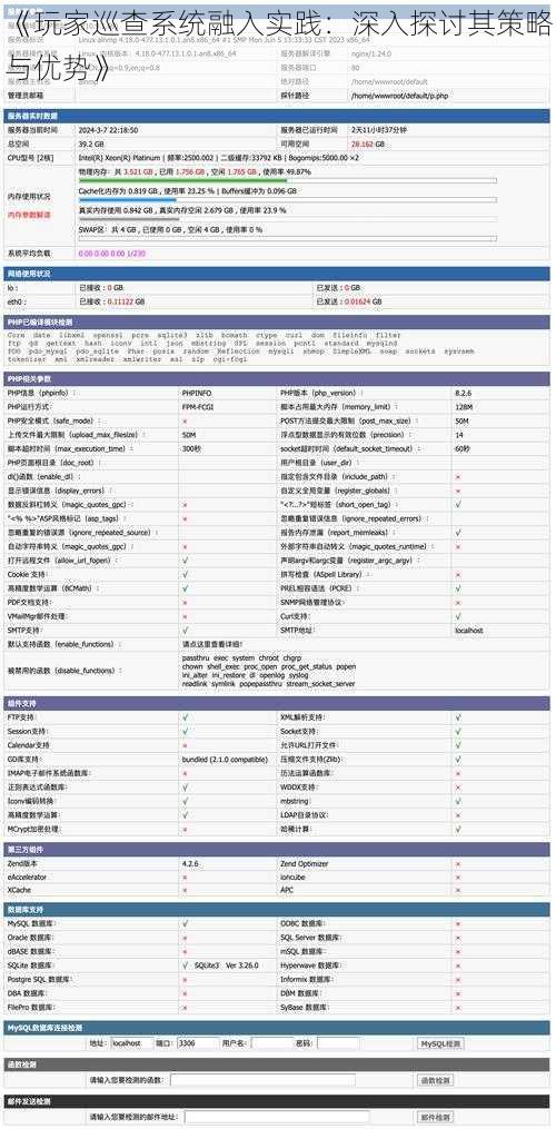 《玩家巡查系统融入实践：深入探讨其策略与优势》