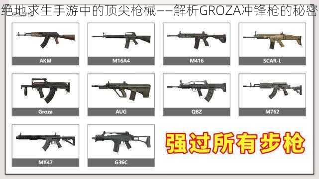 绝地求生手游中的顶尖枪械——解析GROZA冲锋枪的秘密