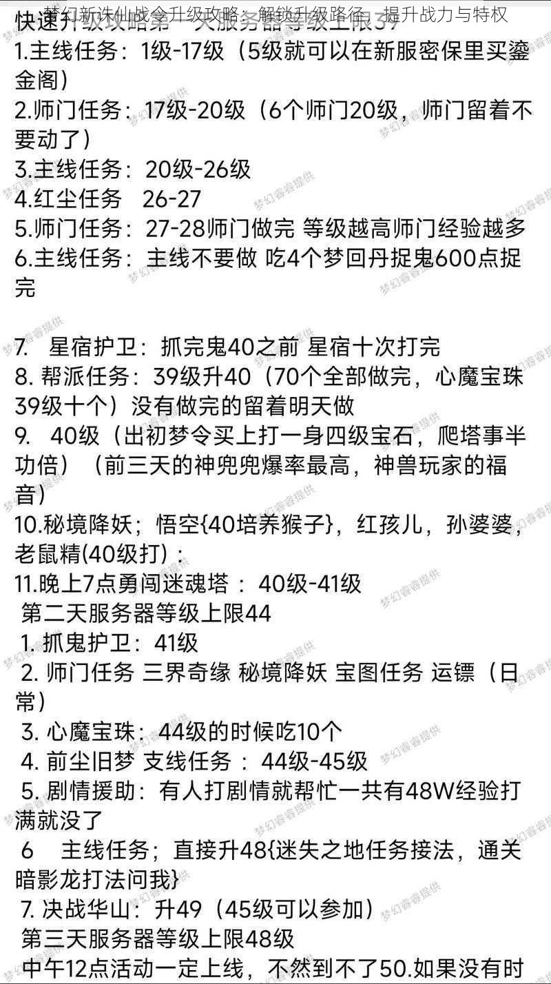 梦幻新诛仙战令升级攻略：解锁升级路径，提升战力与特权